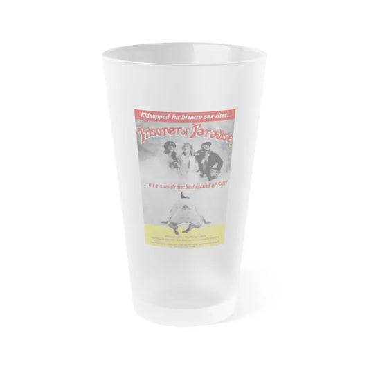 PRISONER OF PARADISE 1980 Movie Poster - Frosted Pint Glass 16oz-Go Mug Yourself