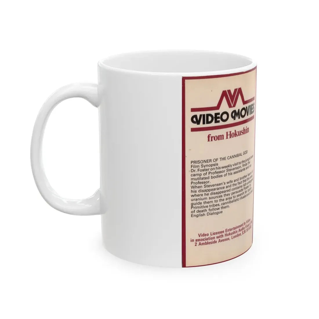 PRISONER OF THE CANNIBAL GOD (VHS COVER) - White Coffee Mug - Go Mug Yourself