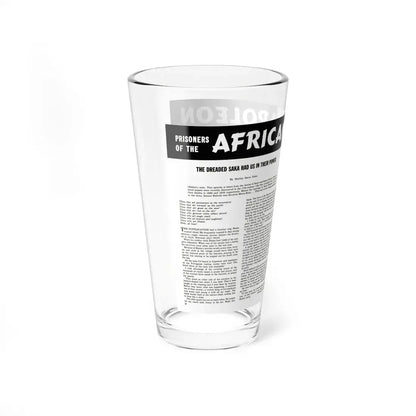 Prisoners of the African Napoleon, Man's Daring, December 1960 (Magazine Illustration) Pint Glass 16oz - Go Mug Yourself