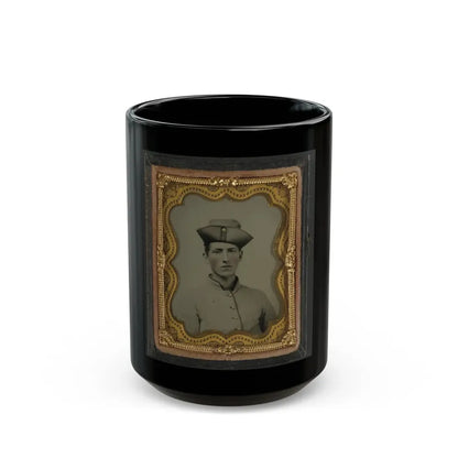 Private Albert B. Martin Of Co. 3, Washington Louisiana Light Artillery Battery (U.S. Civil War) Black Coffee Mug 15oz - Go Mug Yourself