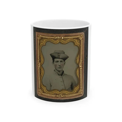 Private Albert B. Martin Of Co. 3, Washington Louisiana Light Artillery Battery (U.S. Civil War) White Coffee Mug 11oz - Go Mug Yourself