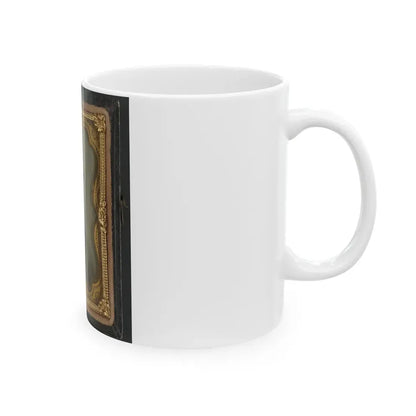 Private Albert B. Martin Of Co. 3, Washington Louisiana Light Artillery Battery (U.S. Civil War) White Coffee Mug - Go Mug Yourself