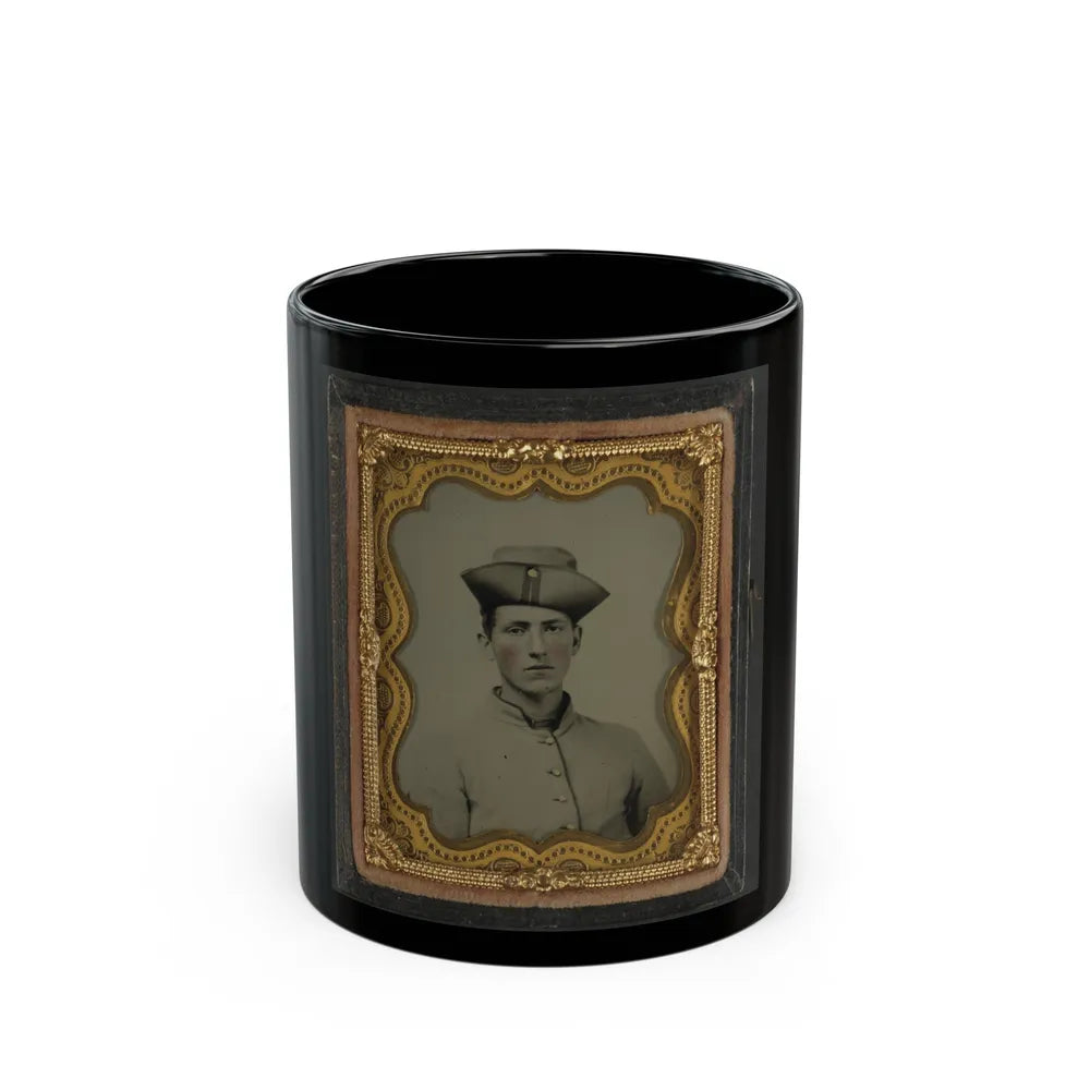 Private Albert B. Martin Of Co. 3, Washington Louisiana Light Artillery Battery (U.S. Civil War) Black Coffee Mug-11oz-Go Mug Yourself