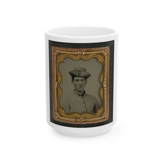 Private Albert B. Martin Of Co. 3, Washington Louisiana Light Artillery Battery (U.S. Civil War) White Coffee Mug-15oz-Go Mug Yourself