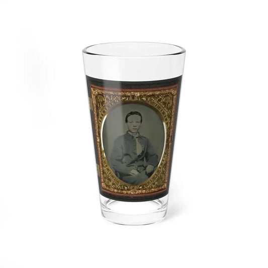 Private Alexander T. Harris Of Richmond  Parker  Virginia Light Artillery Battery In Richmond Depot Jacket (U.S. Civil War) Pint Glass 16oz 16oz - Go Mug Yourself