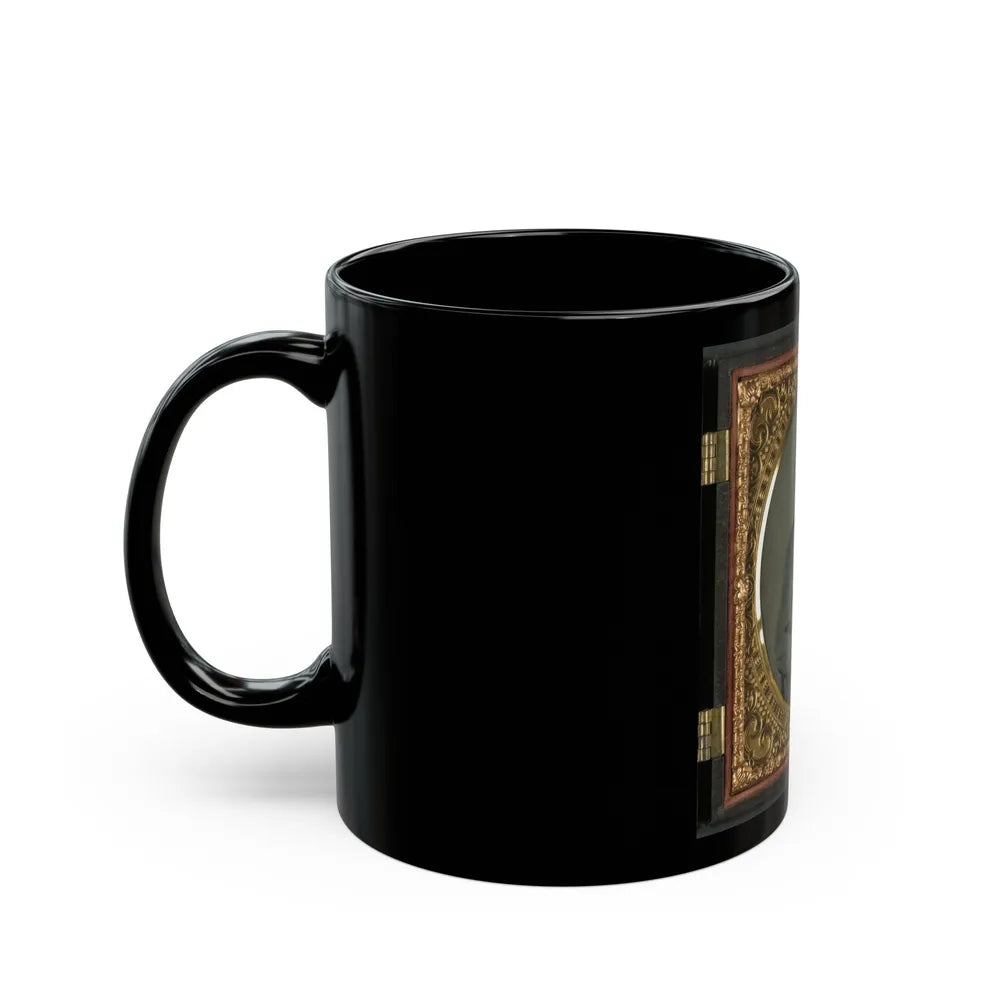 Private Alexander T. Harris Of Richmond Parker Virginia Light Artillery Battery In Richmond Depot Jacket (U.S. Civil War) Black Coffee Mug-Go Mug Yourself