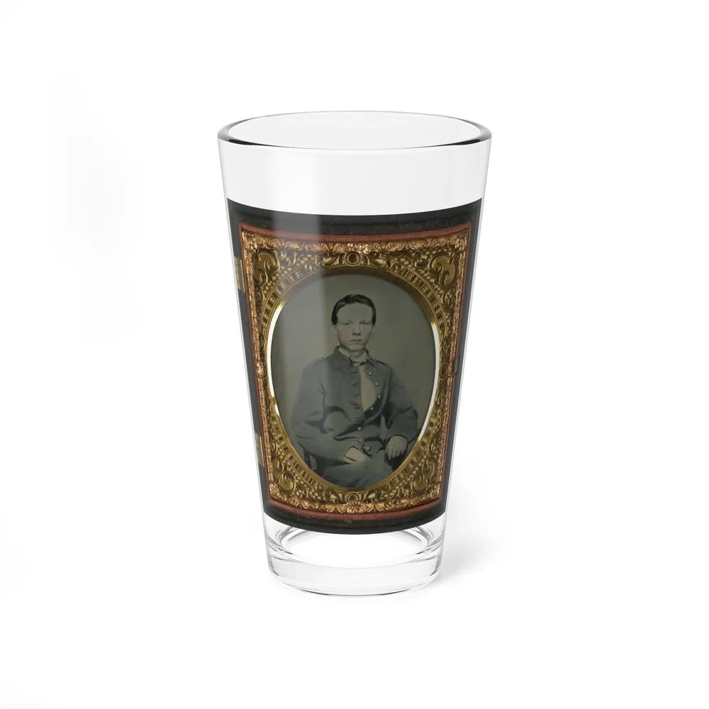 Private Alexander T. Harris Of Richmond Parker Virginia Light Artillery Battery In Richmond Depot Jacket (U.S. Civil War) Pint Glass 16oz-16oz-Go Mug Yourself