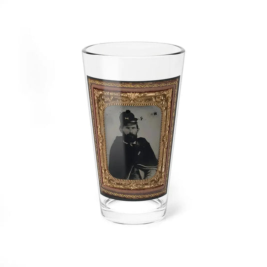 Private Archibald D. Council Of Co. K, 18th North Carolina Infantry Regiment, In Uniform And Wrapped With Hospital Blanket (U.S. Civil War) Pint Glass 16oz 16oz - Go Mug Yourself