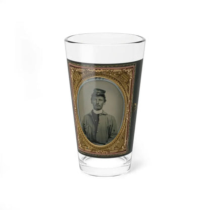 Private Archibald Magill Smith Of Co. F, 1st Virginia Cavalry Regiment, And Co. D, 6th Virginia Cavalry Regiment, In Uniform (U.S. Civil War) Pint Glass 16oz 16oz - Go Mug Yourself