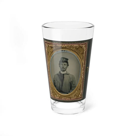 Private Archibald Magill Smith Of Co. F, 1st Virginia Cavalry Regiment, And Co. D, 6th Virginia Cavalry Regiment, In Uniform (U.S. Civil War) Pint Glass 16oz 16oz - Go Mug Yourself