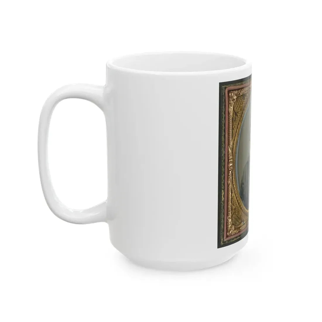 Private Archibald Magill Smith Of Co. F, 1st Virginia Cavalry Regiment, And Co. D, 6th Virginia Cavalry Regiment, In Uniform (U.S. Civil War) White Coffee Mug - Go Mug Yourself