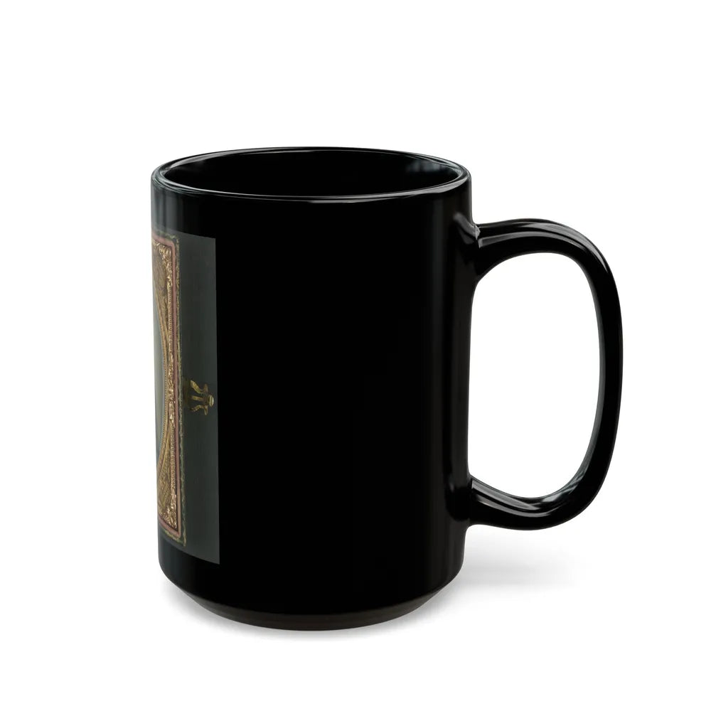 Private Archibald Magill Smith Of Co. F, 1st Virginia Cavalry Regiment, And Co. D, 6th Virginia Cavalry Regiment, In Uniform (U.S. Civil War) Black Coffee Mug-Go Mug Yourself