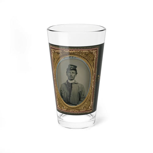 Private Archibald Magill Smith Of Co. F, 1st Virginia Cavalry Regiment, And Co. D, 6th Virginia Cavalry Regiment, In Uniform (U.S. Civil War) Pint Glass 16oz-16oz-Go Mug Yourself