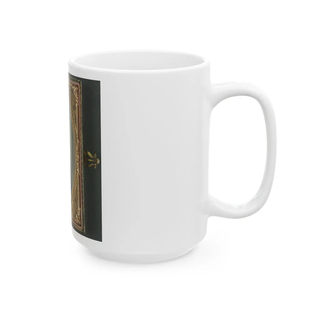 Private Archibald Magill Smith Of Co. F, 1st Virginia Cavalry Regiment, And Co. D, 6th Virginia Cavalry Regiment, In Uniform (U.S. Civil War) White Coffee Mug-Go Mug Yourself