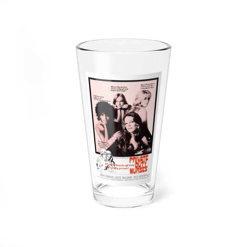 PRIVATE DUTY NURSES 1971 Movie Poster - Pint Glass 16oz-16oz-Go Mug Yourself