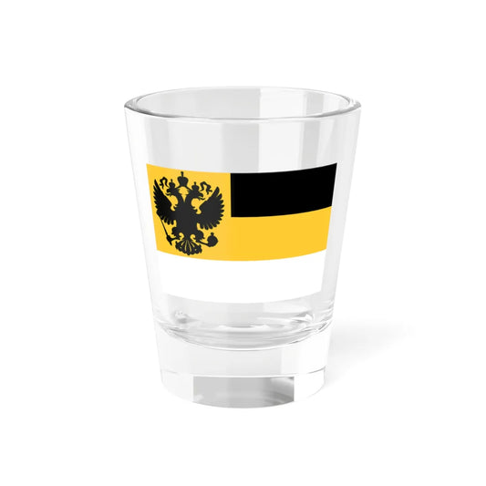 Private Flag of the Russian Empire 1858-1896 (Russia) Shot Glass 1.5oz 1.5oz - Go Mug Yourself