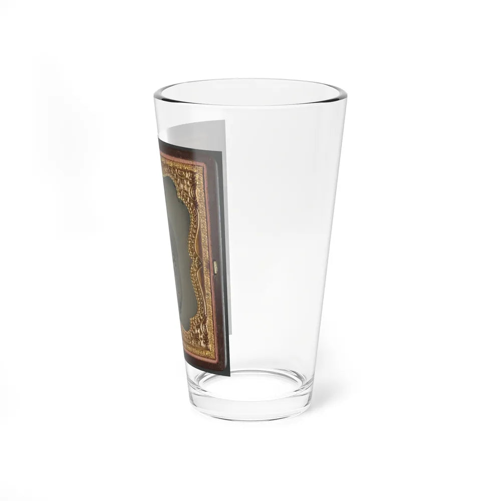 Private Parris P. Casey Of Company I, Cherokee Rangers, 19th Alabama Infantry Regiment, With Bayoneted Musket (U.S. Civil War) Pint Glass 16oz-Go Mug Yourself