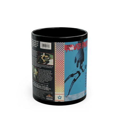 PRIVATE PARTS (VHS COVER) - Black Coffee Mug-11oz-Go Mug Yourself