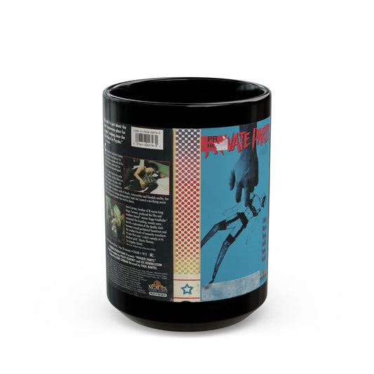 PRIVATE PARTS (VHS COVER) - Black Coffee Mug-15oz-Go Mug Yourself