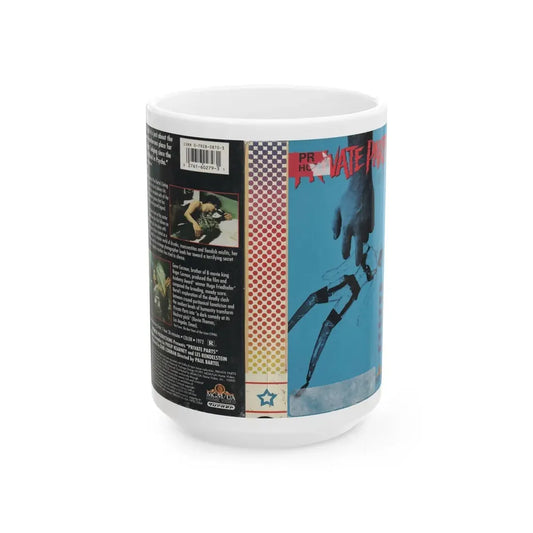 PRIVATE PARTS (VHS COVER) - White Coffee Mug 15oz - Go Mug Yourself