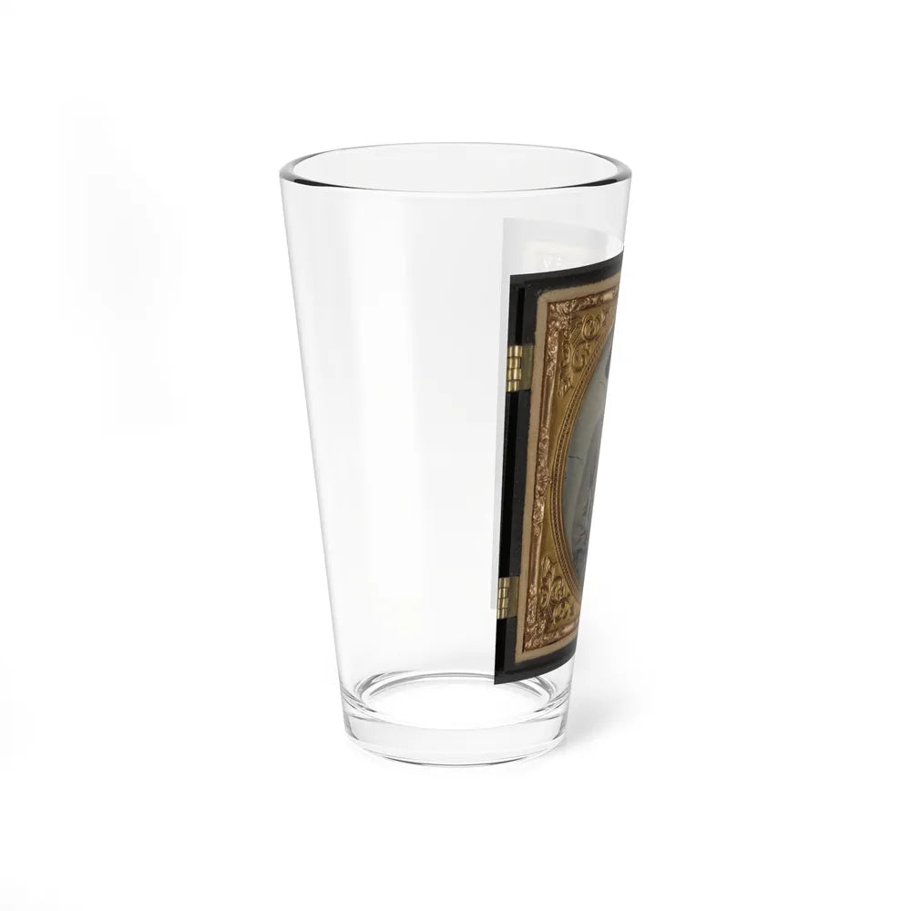 Private Peter H. Bird Of Co. D, 2nd Virginia Cavalry Regiment, In Uniform (U.S. Civil War) Pint Glass 16oz-Go Mug Yourself