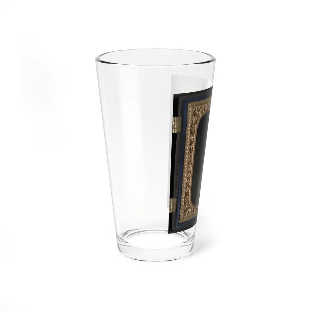 Private Peter Jones Of 12th Virginia Infantry Regiment, With Pistol (U.S. Civil War) Pint Glass 16oz-Go Mug Yourself