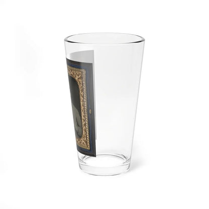 Private Peter Jones Of 12th Virginia Infantry Regiment, With Pistol (U.S. Civil War) Pint Glass 16oz-Go Mug Yourself