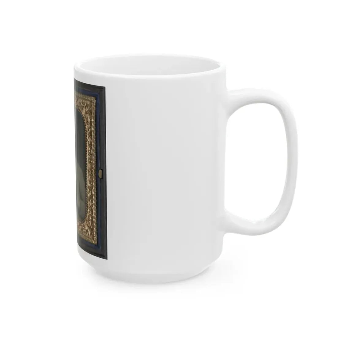 Private Peter Jones Of 12th Virginia Infantry Regiment, With Pistol (U.S. Civil War) White Coffee Mug - Go Mug Yourself