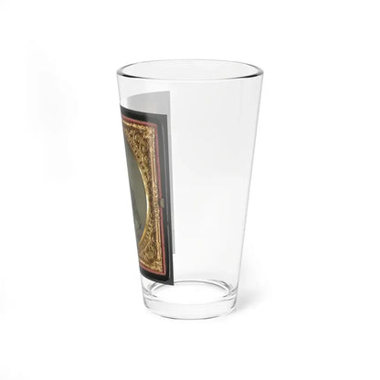 Private Raymond Gause Or Gouse Of Co. B, 22nd Pennsylvania Cavalry Regiment, In Uniform (U.S. Civil War) Pint Glass 16oz - Go Mug Yourself