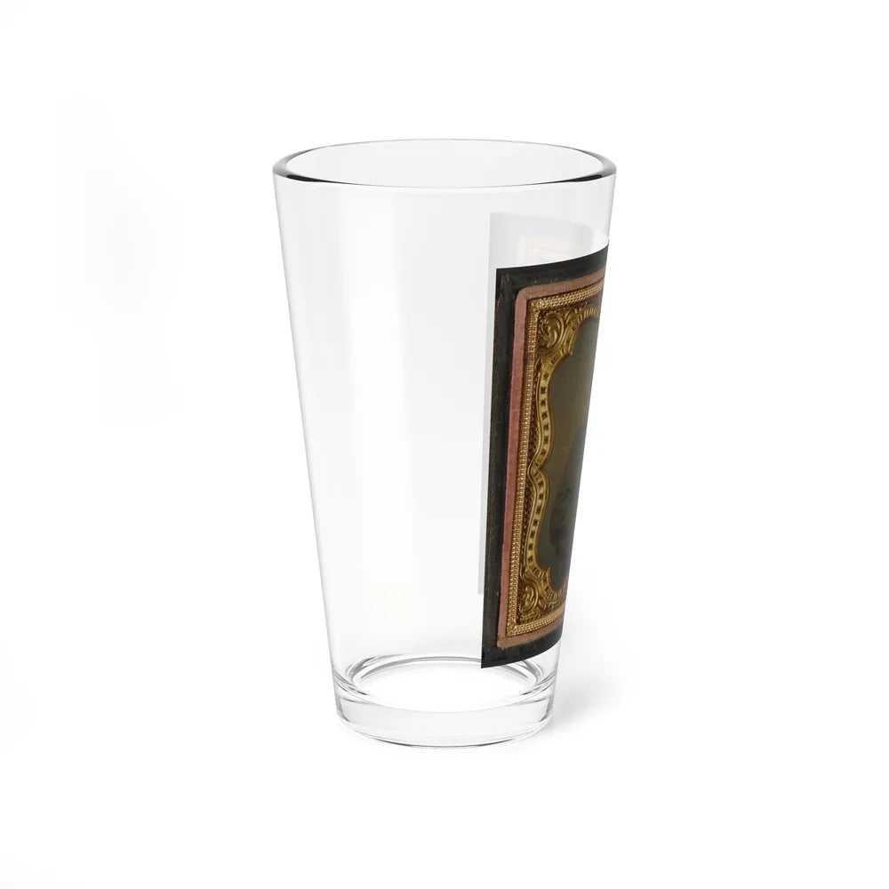 Private Richard F. Bernard Of Co. A, 13th Virginia Infantry Regiment, In Uniform (U.S. Civil War) Pint Glass 16oz-Go Mug Yourself