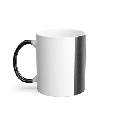 Private Roscoe G. Davenport of Company H, 21St Maine Infantry in Front of Painted Backdrop Showing Rugged Coast (U.S. Civil War) Color Changing Coffee Mug 11oz-Go Mug Yourself