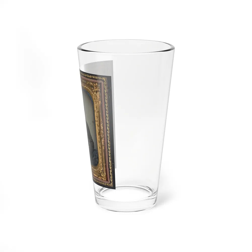 Private Samuel H. Wilhelm Of I Company, 4th Virginia Infantry Regiment With Knife (U.S. Civil War) Pint Glass 16oz-Go Mug Yourself