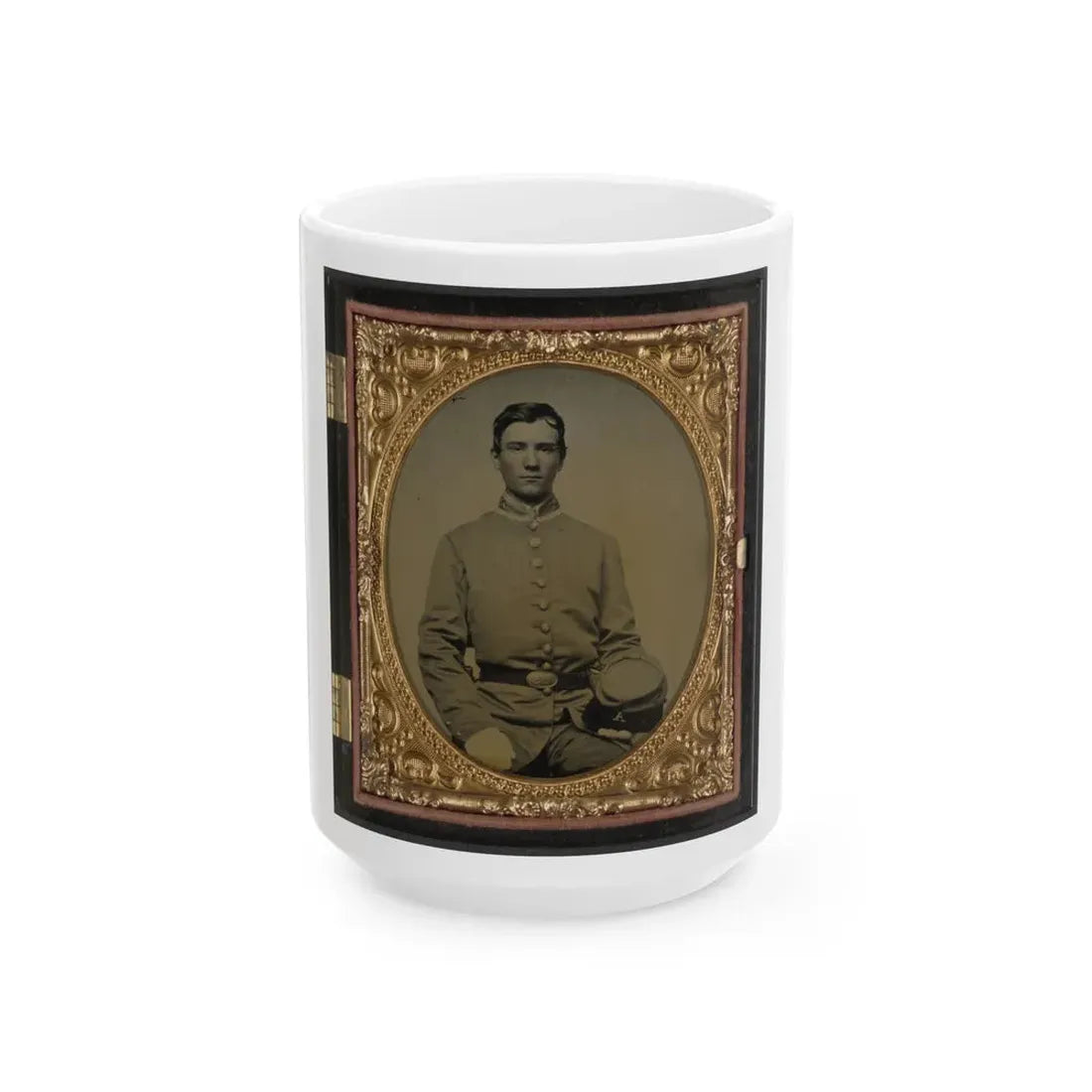 Private Samuel T. Cowley Of Co. A, 2nd Virginia Infantry Regiment (U.S. Civil War) White Coffee Mug 15oz - Go Mug Yourself