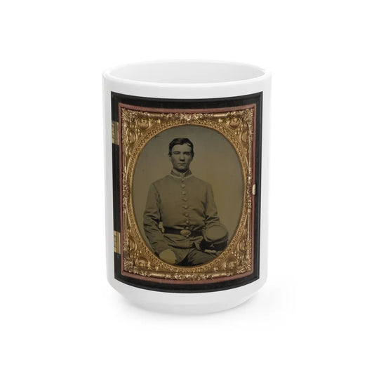 Private Samuel T. Cowley Of Co. A, 2nd Virginia Infantry Regiment (U.S. Civil War) White Coffee Mug-15oz-Go Mug Yourself