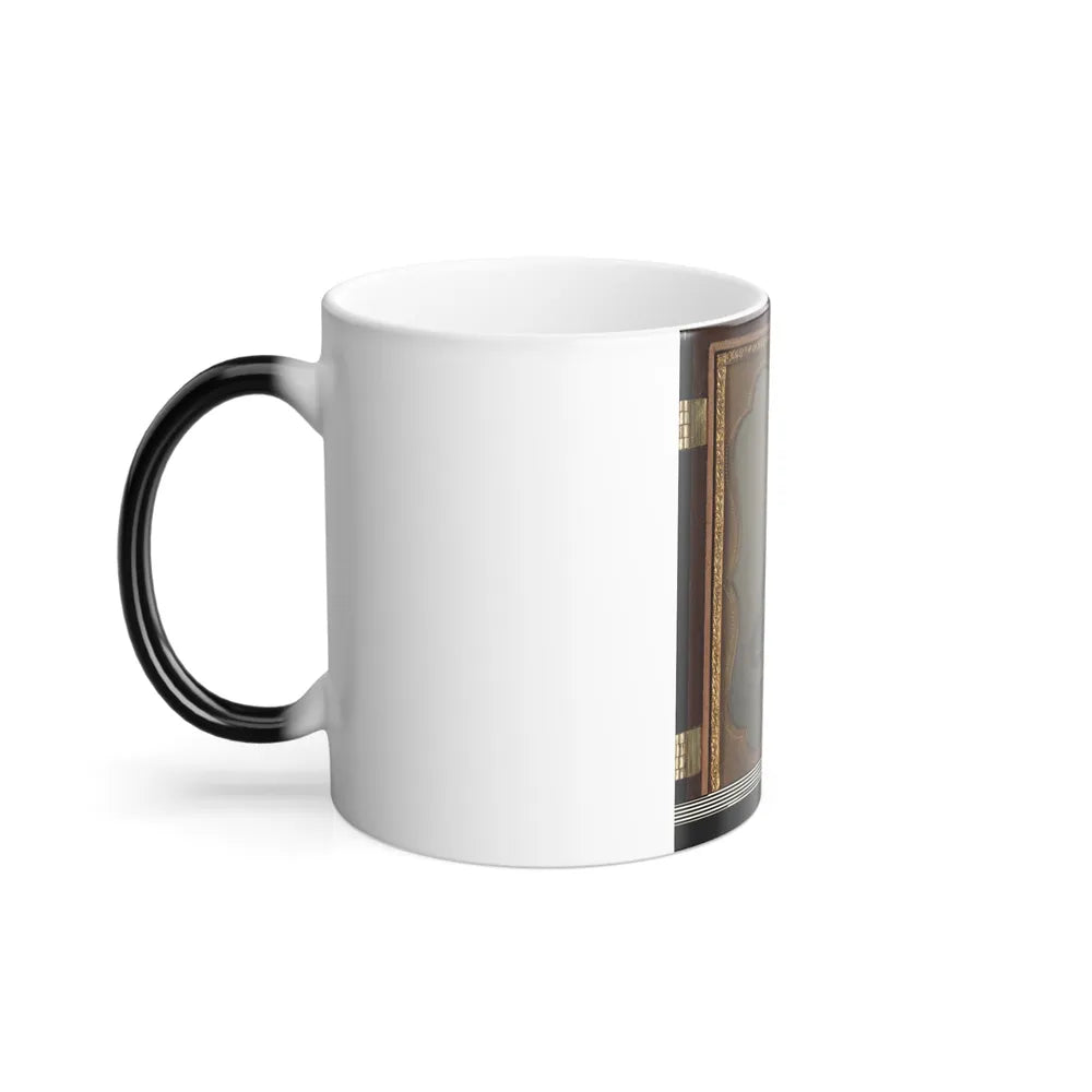 Private Simeon J. Crews of Co. F, 7Th Texas Cavalry Regiment, With Cut Down Saber and Revolver (U.S. Civil War) Color Changing Coffee Mug 11oz-Go Mug Yourself