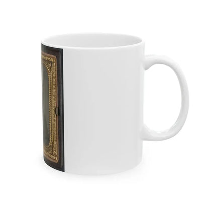 Private Thomas Green Of Co. B, 11th Massachusetts Infantry Regiment In Uniform (U.S. Civil War) White Coffee Mug - Go Mug Yourself