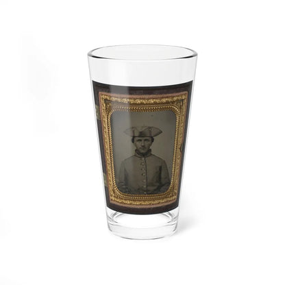 Private Thomas Green Of Co. B, 11th Massachusetts Infantry Regiment In Uniform (U.S. Civil War) Pint Glass 16oz-16oz-Go Mug Yourself