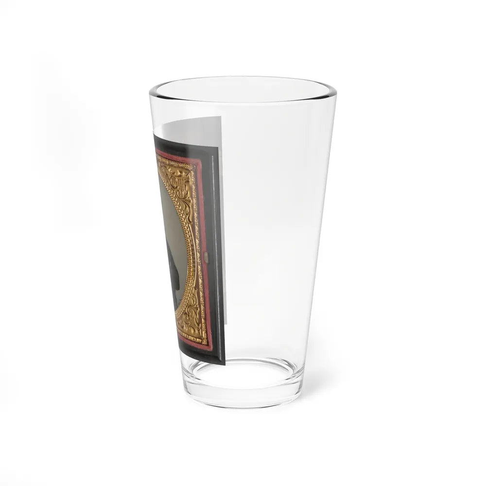 Private Tomley( ) Lumpkin Of 34th Virginia Infantry Regiment, In Uniform (U.S. Civil War) Pint Glass 16oz-Go Mug Yourself