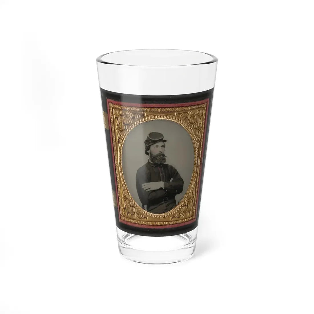 Private Tomley( ) Lumpkin Of 34th Virginia Infantry Regiment, In Uniform (U.S. Civil War) Pint Glass 16oz 16oz - Go Mug Yourself