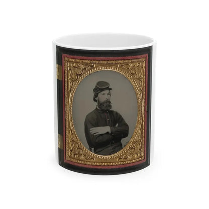 Private Tomley( ) Lumpkin Of 34th Virginia Infantry Regiment, In Uniform (U.S. Civil War) White Coffee Mug 11oz - Go Mug Yourself