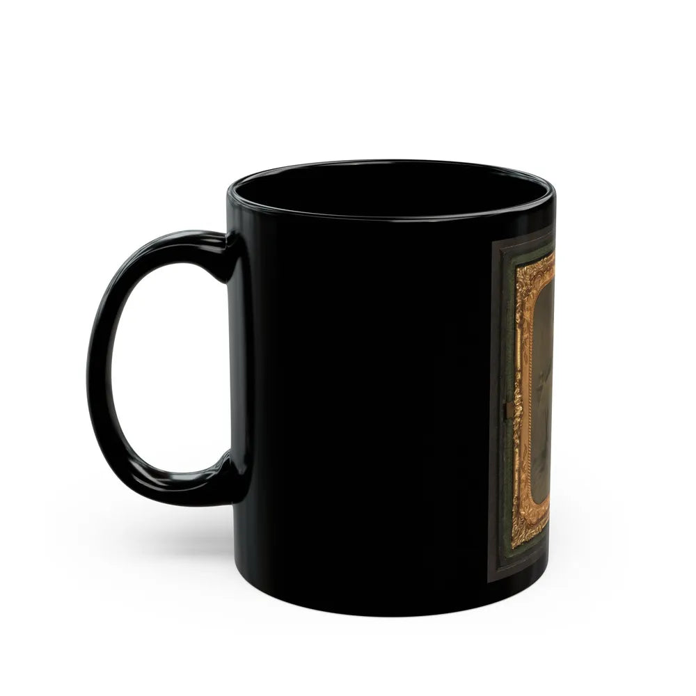 Private W.T. Harbison Of Company B, 11th North Carolina Infantry Regiment (U.S. Civil War) Black Coffee Mug-Go Mug Yourself