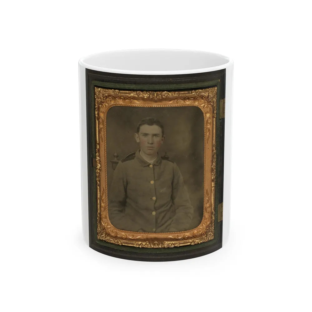 Private W.T. Harbison Of Company B, 11th North Carolina Infantry Regiment (U.S. Civil War) White Coffee Mug-11oz-Go Mug Yourself