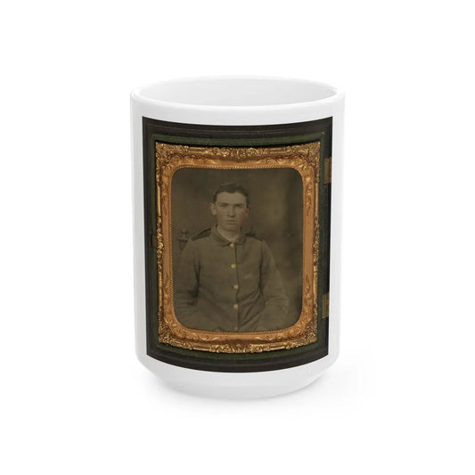 Private W.T. Harbison Of Company B, 11th North Carolina Infantry Regiment (U.S. Civil War) White Coffee Mug-15oz-Go Mug Yourself