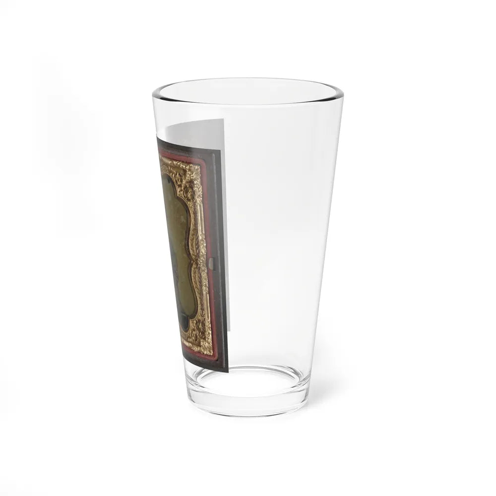 Private William H. Presgraves Of Company K, 97th Militia Virginia Infantry Regiment, With Rifle (U.S. Civil War) Pint Glass 16oz-Go Mug Yourself