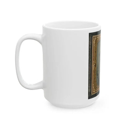 Private William Liming Of Co. B, 21st U.S. Veteran Reserve Corps Infantry Regiment, And Unidentified Soldier In Same Uniform (U.S. Civil War) White Coffee Mug - Go Mug Yourself