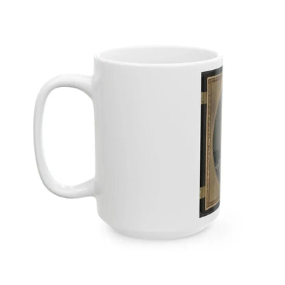 Private W.R. Clack Of Co. B, 43rd Tennessee Infantry Regiment, With Saber, Pistol, And Small Book (U.S. Civil War) White Coffee Mug - Go Mug Yourself