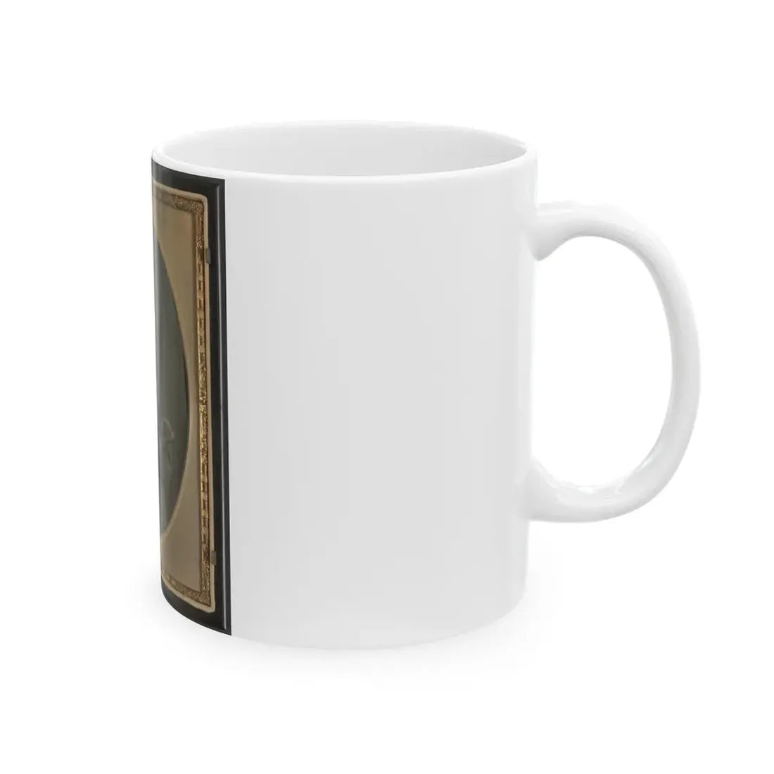 Private W.R. Clack Of Co. B, 43rd Tennessee Infantry Regiment, With Saber, Pistol, And Small Book (U.S. Civil War) White Coffee Mug - Go Mug Yourself