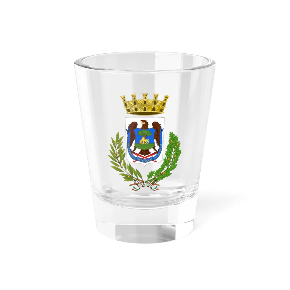 Priverno-Stemma (Italy) (Coat of Arms) Shot Glass 1.5oz 1.5oz - Go Mug Yourself