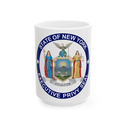 Privy Seal of New York - White Coffee Mug 15oz - Go Mug Yourself