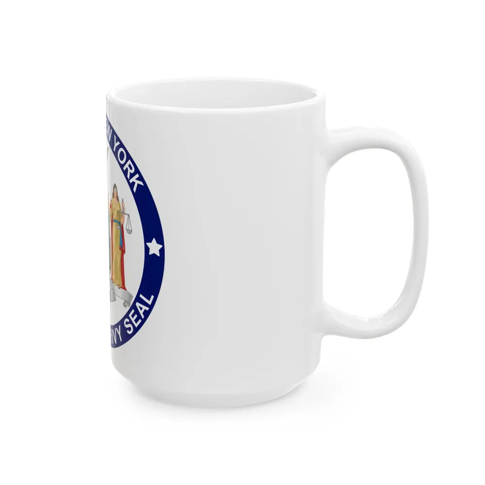 Privy Seal of New York - White Coffee Mug-Go Mug Yourself